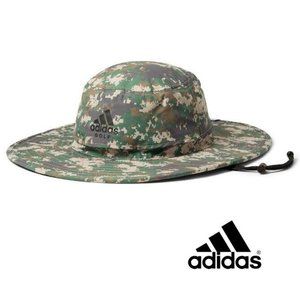 NWT ADIDAS GOLF Performance Adult Unisex S/M SUN WIDE BRIM HAT UPF 50+ in Camo